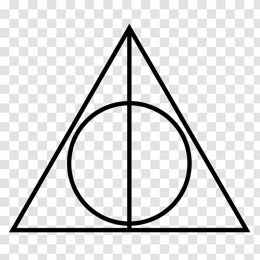 Harry Potter And The Deathly Hallows Tales Of Beedle Bard Symbol Albus Dumbledore - Line Art Transparent PNG