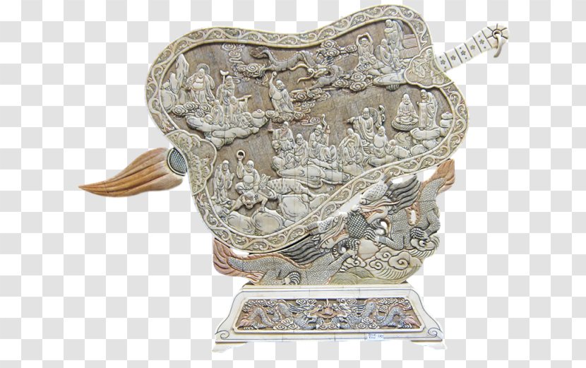 ASIABARONG - Chinese Guardian Lions - Asian Antiques Gifts Clothing China Stone Carving QilinBone Material Transparent PNG