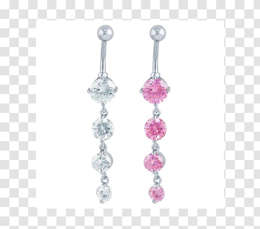 Earring Body Jewellery Pink M RTV Transparent PNG