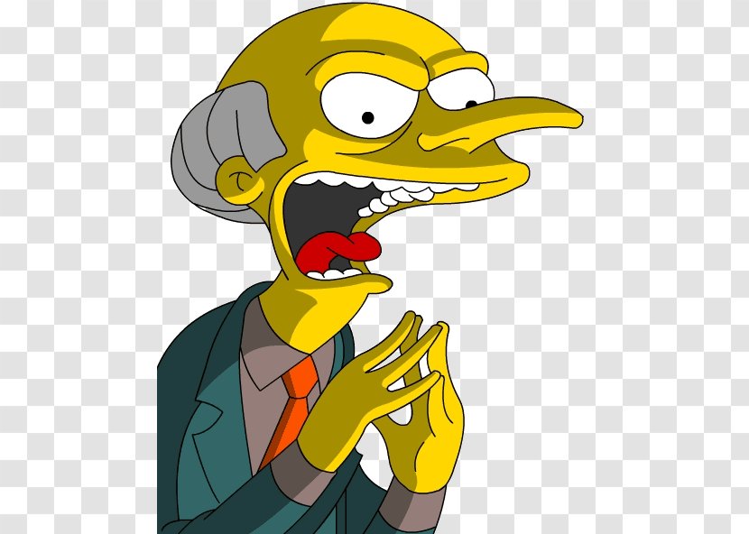 Mr. Burns Homer Simpson Bart The Simpsons: Tapped Out Waylon Smithers - Mr Transparent PNG