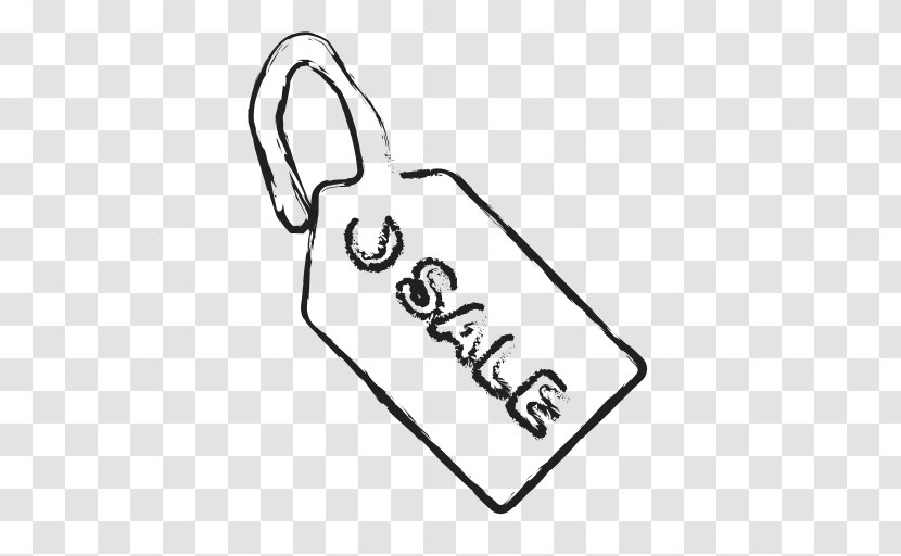 Price Tag - Black - Marker Stroke Transparent PNG