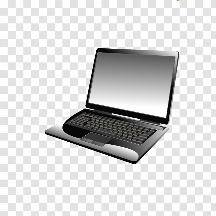 Laptop Icon - Computer Accessory - Black Material Notebook Transparent PNG
