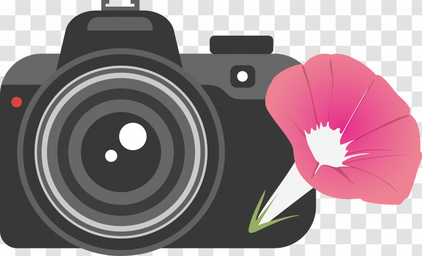 Camera Flower Transparent PNG