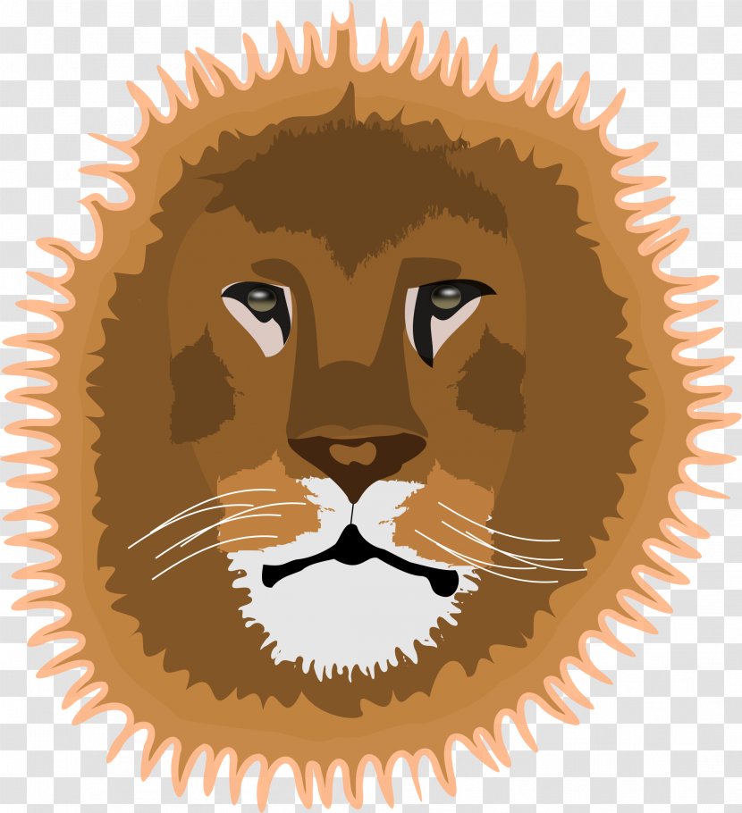 Lion's Head Cartoon Clip Art - Lion Transparent PNG