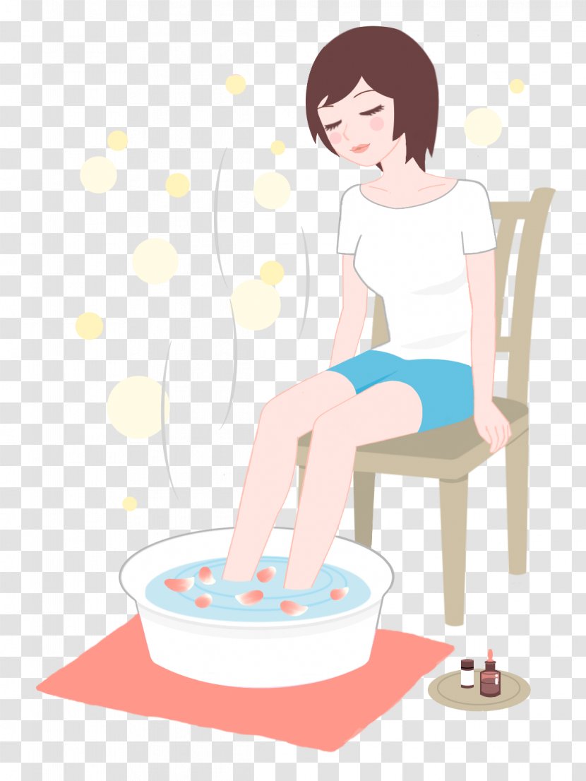Ashiyu Foot Edema 手足浴 Pregnancy - Watercolor - Bath Transparent PNG