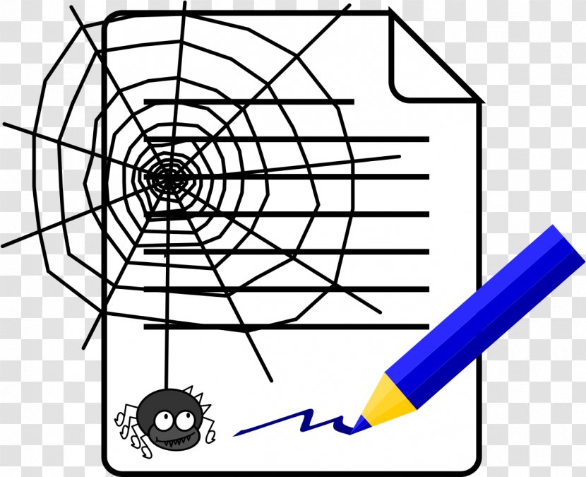 Spider Cartoon - Document - Diagram Line Art Transparent PNG