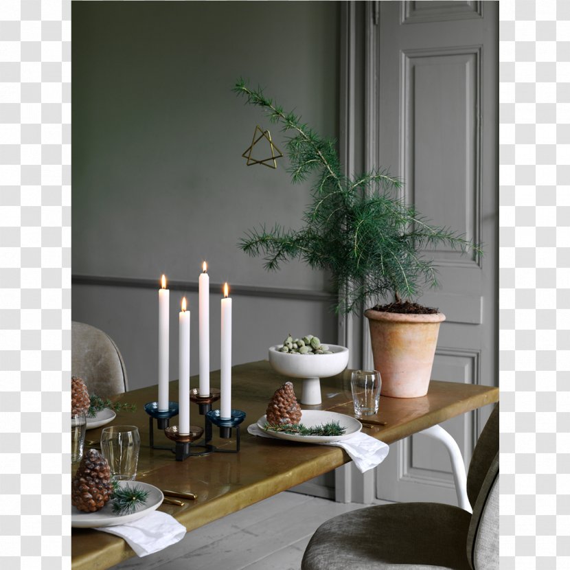 Holmegaard Candlestick Bougeoir Candelabra Glass Transparent PNG