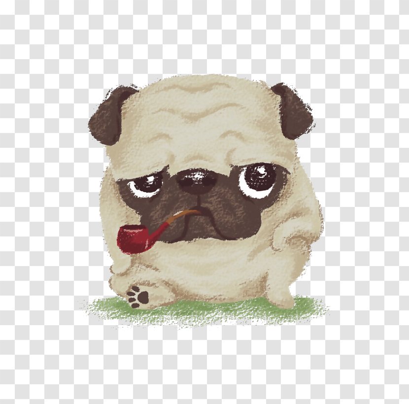 Pug French Bulldog Puppy T-shirt - Cartoon - Cute Transparent PNG