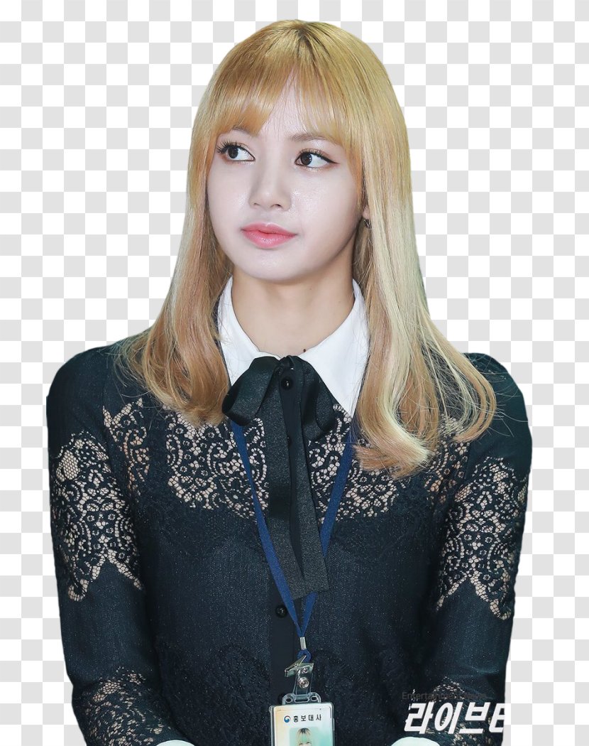 Lisa BLACKPINK Blond 인천본부세관 Incheon International Airport - Long Hair - Blackpink Transparent PNG