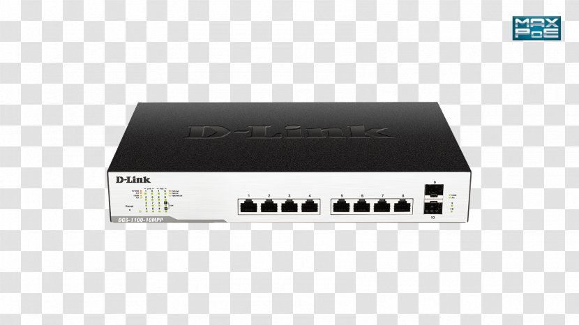 Wireless Router Access Points D-LInk DGS-1100 Surveillance Switch PoE Power Over Ethernet - Hub - Brochure Transparent PNG