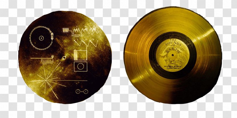 Voyager Program Golden Record 1 Space Probe Phonograph - Spacecraft Transparent PNG