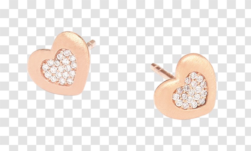 Earring Body Jewellery Diamond Peach Transparent PNG