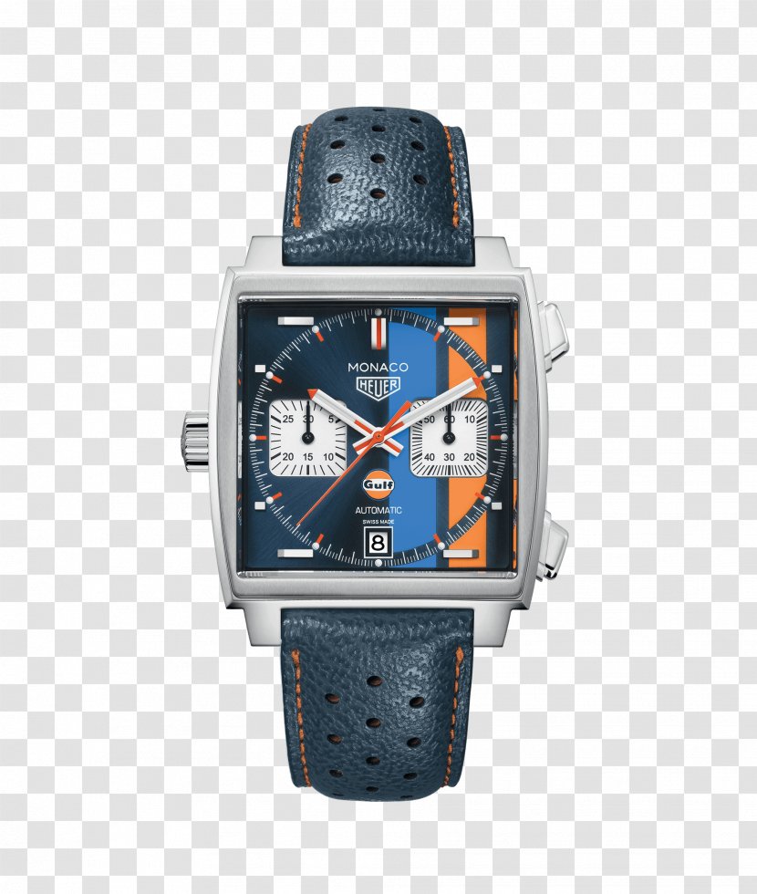 TAG Heuer Monaco Watch Chronograph Gulf Oil - Tag Transparent PNG