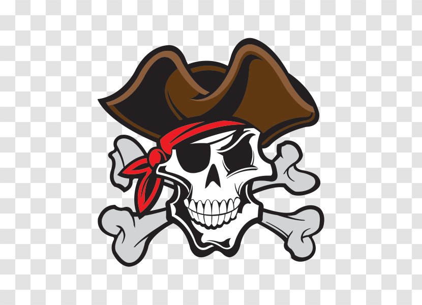 Skull And Crossbones Piracy Human Symbolism Jolly Roger - Bone - Pirate Transparent PNG