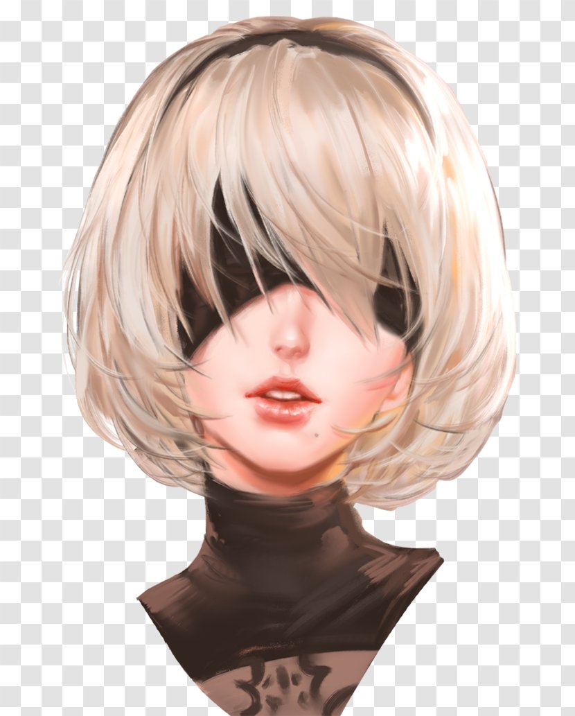 Nier: Automata Video Game Drawing Art - Watercolor - 2b Nier Transparent PNG