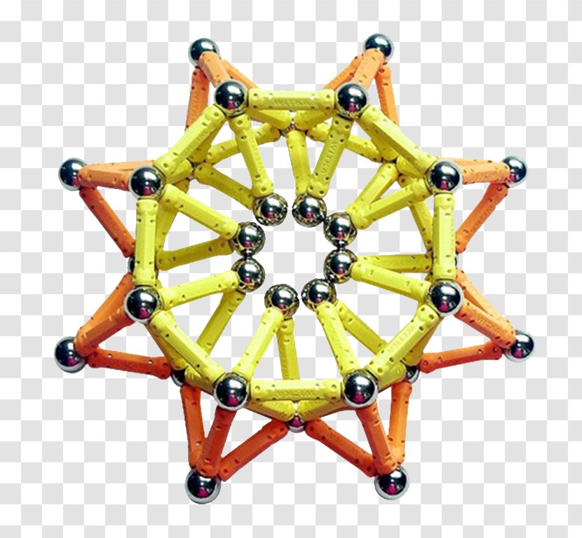 Neodymium Magnet Toys Jigsaw Puzzle Force Between Magnets - Symmetry - The Magnetic Pole Splits Sun Transparent PNG