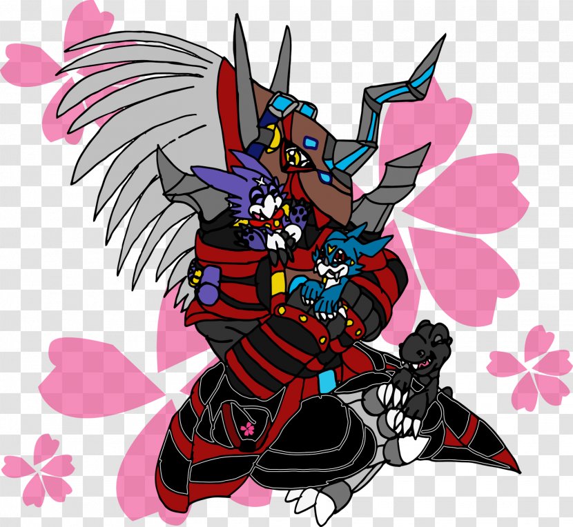 Gaiomon WarGreymon Demon Cartoon - Flower Transparent PNG