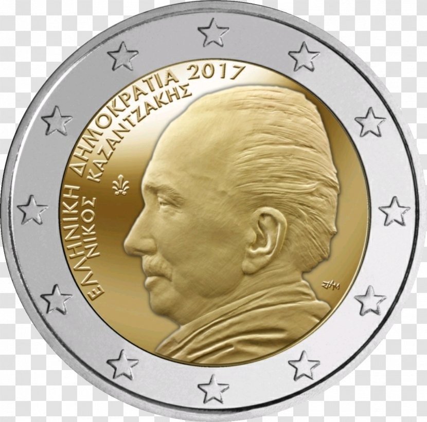 Greece 2 Euro Commemorative Coins Coin - Commemorativi Emessi Nel 2017 Transparent PNG