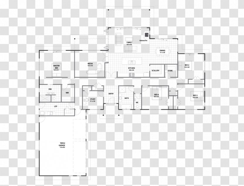 Floor Plan Line - Schematic - Design Transparent PNG