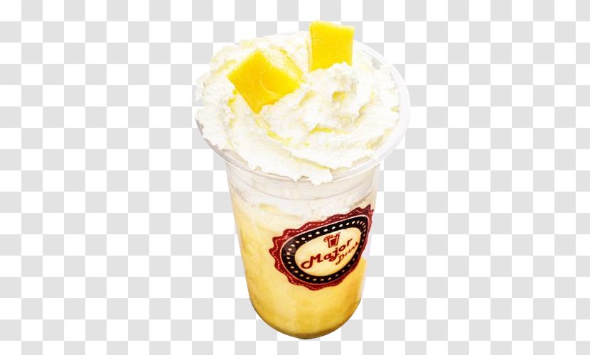 Ice Cream Sundae Milkshake Tea Smoothie - Frozen Dessert - Brand Mango Yogurt Milk Transparent PNG
