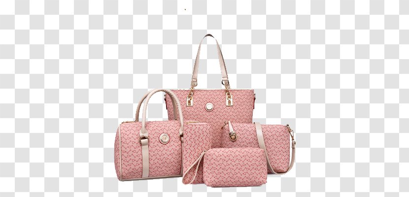 Handbag Messenger Bag Tote Leather - Pink - Women's Handbags Transparent PNG