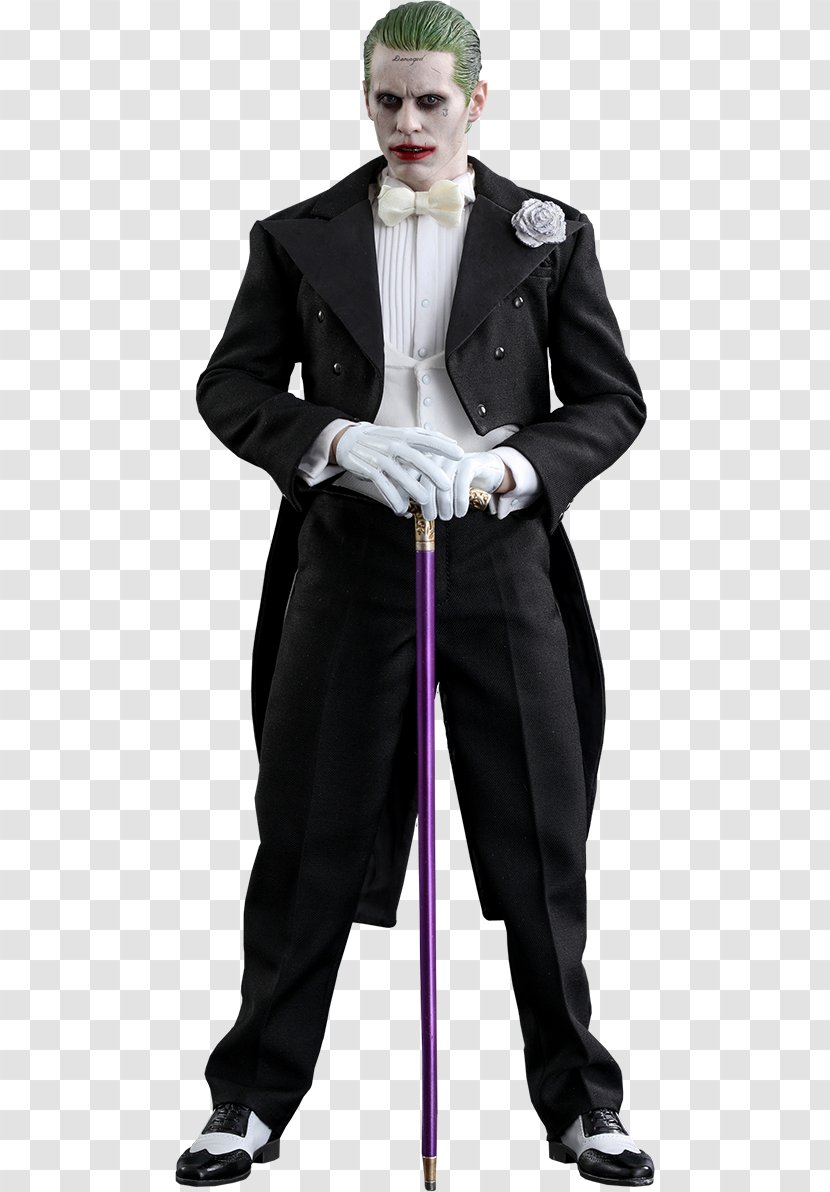 Jared Leto Joker Suicide Squad T-shirt Hot Toys Limited - Tuxedo - Wedding Suit Transparent PNG