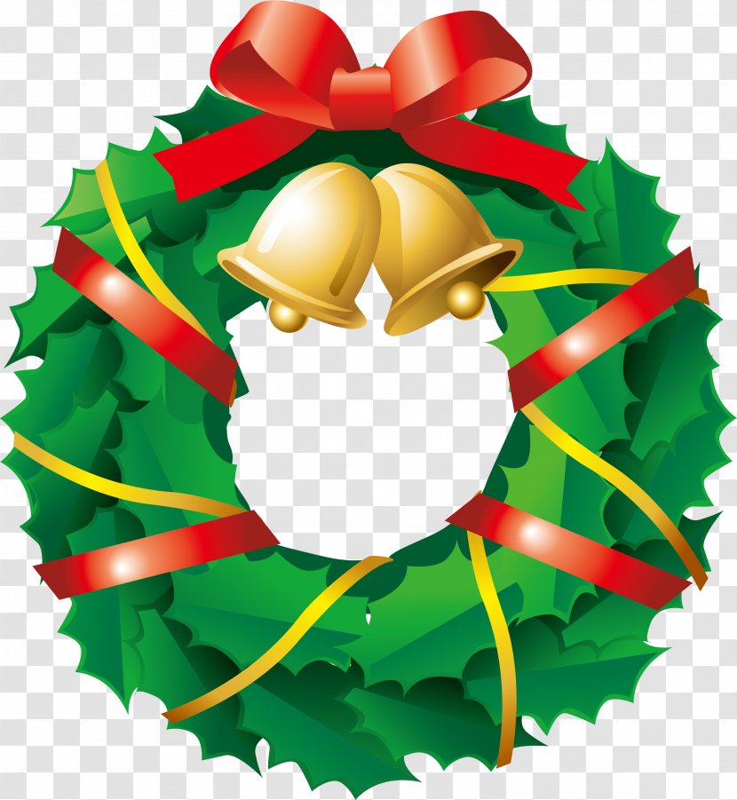 Christmas Clip Art - Leaf - Grass Ring Decoration Transparent PNG