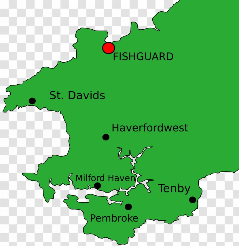 St Davids Haverfordwest Map Flag Of Wales Clip Art Transparent PNG