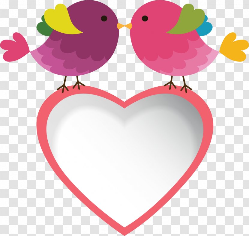 Bird Wedding Invitation Love Kiss - Petal - The Message Board Transparent PNG