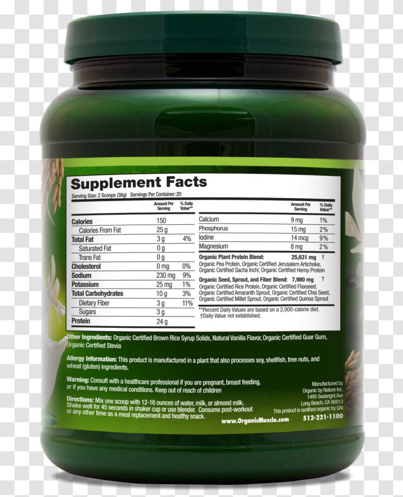 Dietary Supplement Pea Protein Bodybuilding Rice - Muscle Fitness Transparent PNG