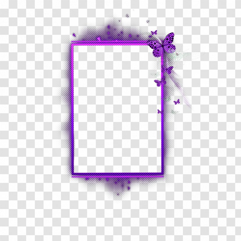 Picture Frame - Violet Transparent PNG
