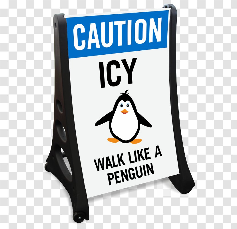 Penguin Brand Product Sign Sidewalk Transparent PNG