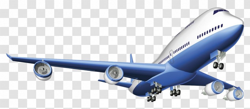 Airplane Freight Transport Air Cargo Airline - Blue Illustration Transparent PNG