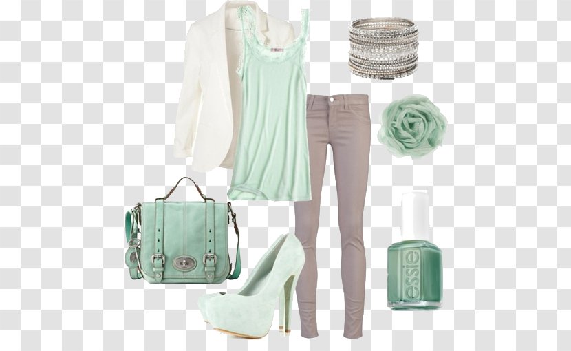 Green Dress Grey Clothing Fashion - Slimfit Pants - White With A Collar Transparent PNG