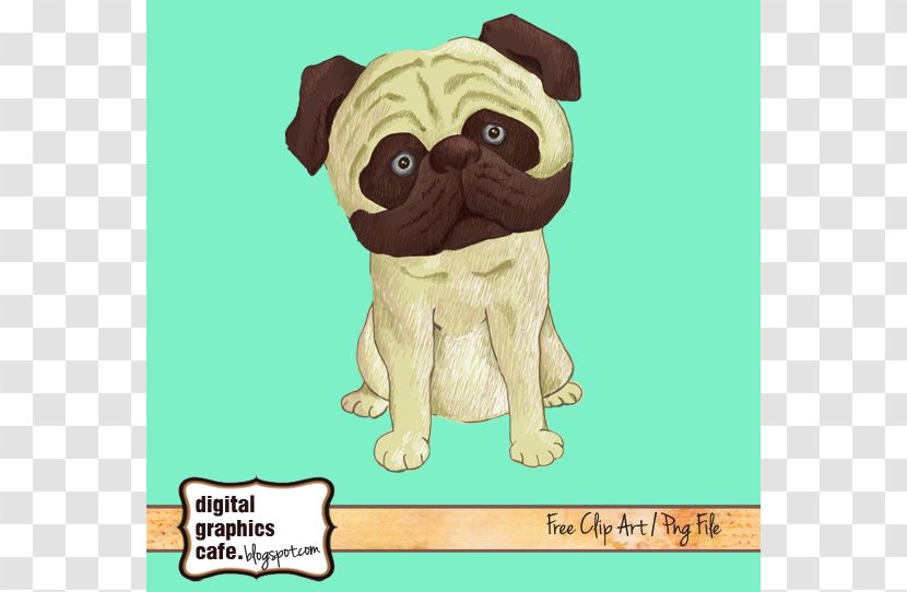 Pug Puppy Dog Breed Clip Art - Like Mammal - Cliparts Transparent PNG