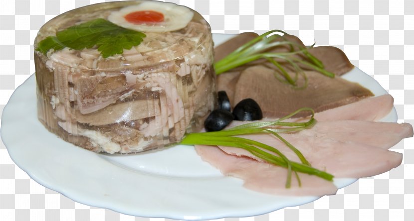Aspic Ukrainian Cuisine Chicken Pierogi Meat - Delicacy - Roast Fish Transparent PNG