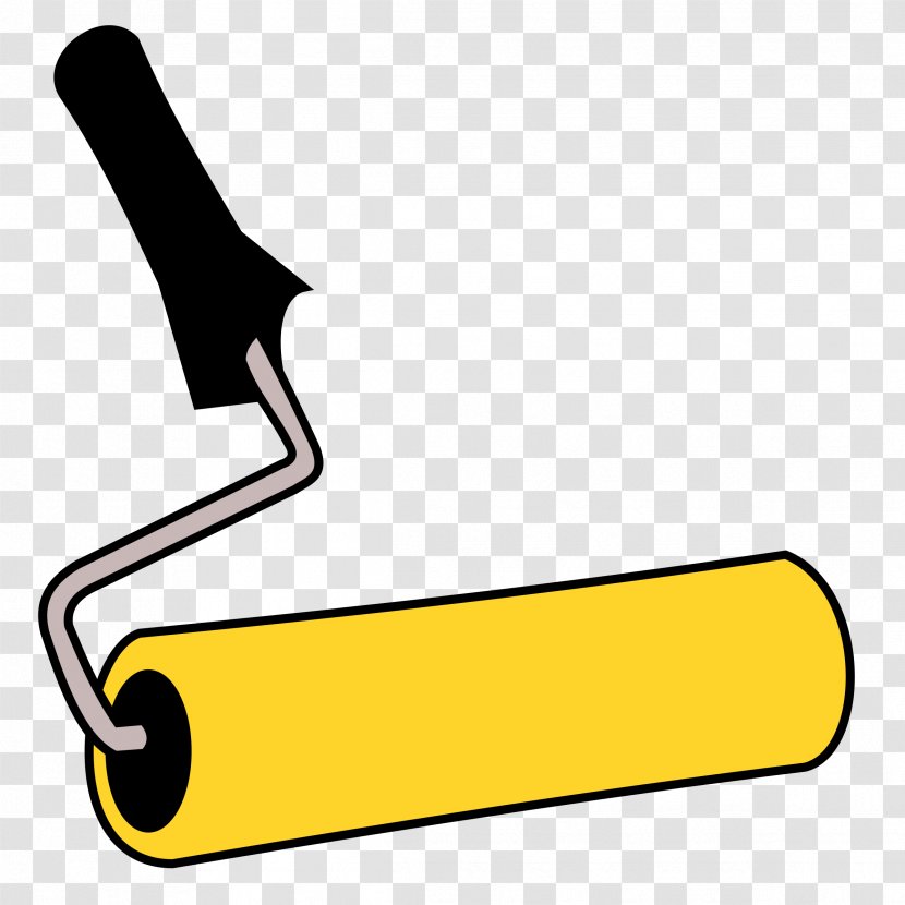 Paint Rollers Painting Clip Art - Yellow Transparent PNG