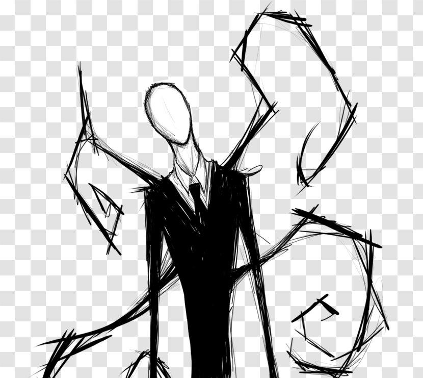 Slenderman Slender: The Eight Pages Fan Art Drawing - Fictional Character Transparent PNG