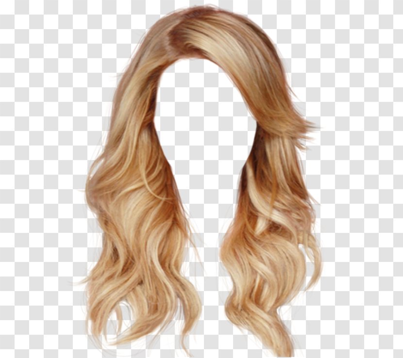 Blond Hairstyle Wig - Hair Styling Tools Transparent PNG