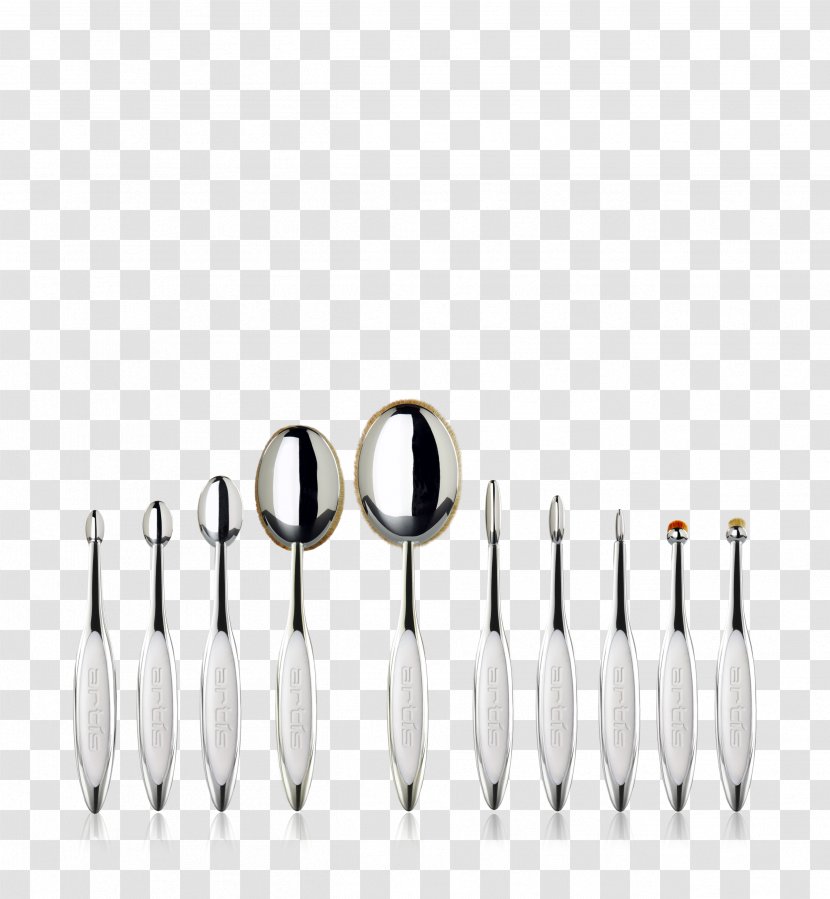 Makeup Brush Artis Elite Mirror Special 3 Set Oval 7 8 - Sephora - Cutlery Transparent PNG