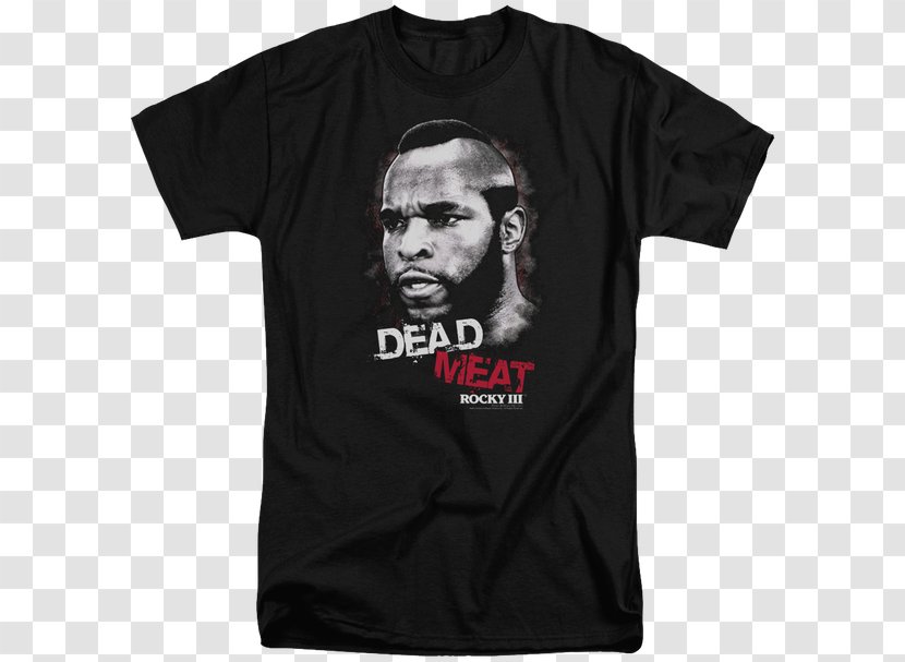 Clubber Lang T-shirt Rocky Balboa Art Museum Steps - Ateam Transparent PNG