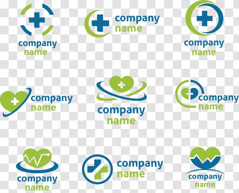 Logo Health Care - Fond Blanc - Blue Green Healthcare Design Transparent PNG