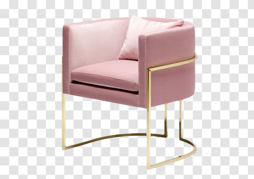 Table Chair Furniture Upholstery Dining Room - Couch - Pink Transparent PNG
