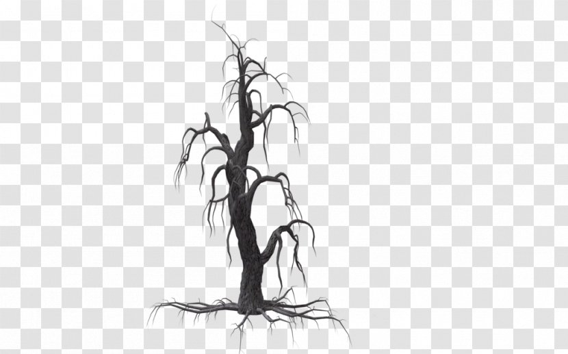 Tree Drawing Monochrome - Creepy Transparent PNG