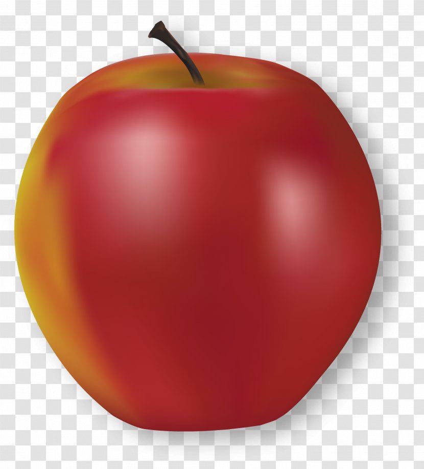 Red Little Apple - Poster - Hand Painted Transparent PNG