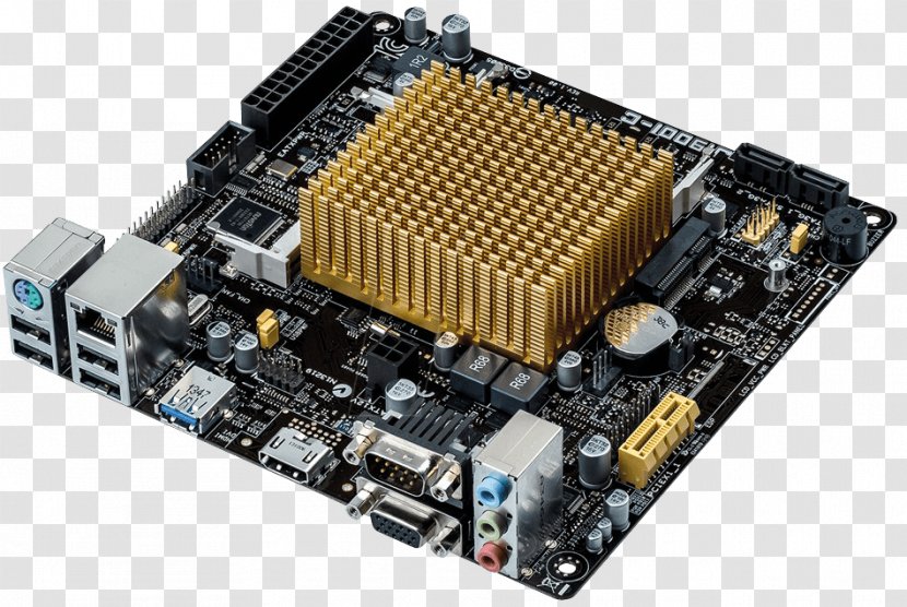 Intel Mini-ITX Motherboard ASUS J1800I-C - Technology Transparent PNG