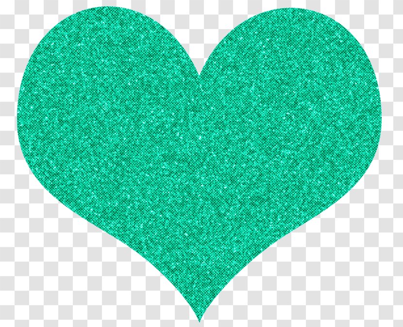 Green Aqua Heart Turquoise Teal - Leaf - Grass Transparent PNG