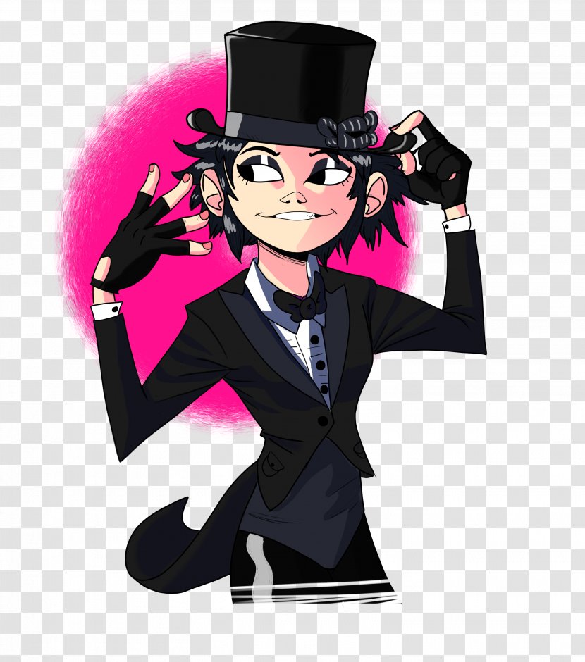 Noodle 2-D Gorillaz Art G Sides - Silhouette Transparent PNG