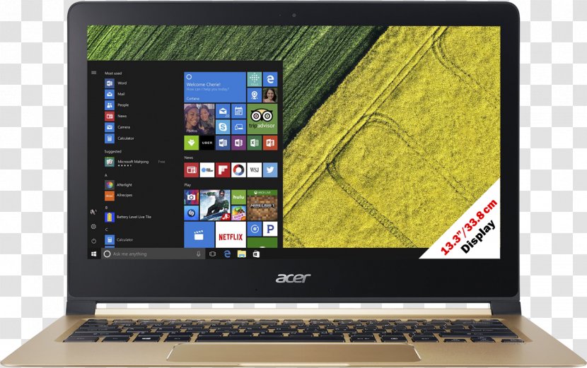 Laptop Intel Core I5 Acer Swift 7 NX.GK6EK.003 13.30 HD, UHD And Iris Graphics - Nxgk6ek003 1330 Transparent PNG