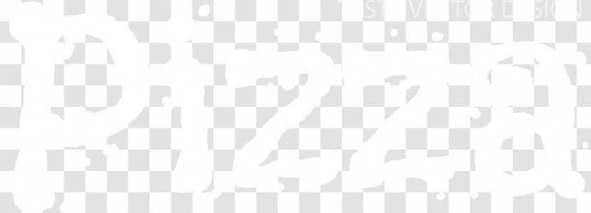 Brand Black And White Pattern - Pizza Letters Transparent PNG